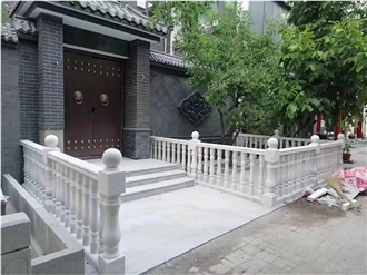 Guangxi White Marble Railing