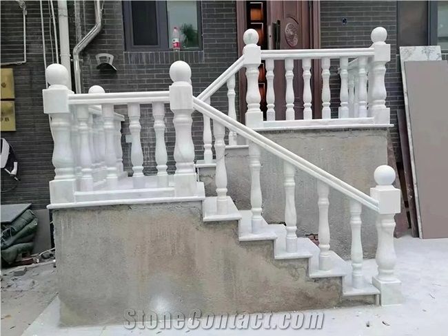 Guangxi White Marble Railing