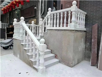 Guangxi White Marble Railing