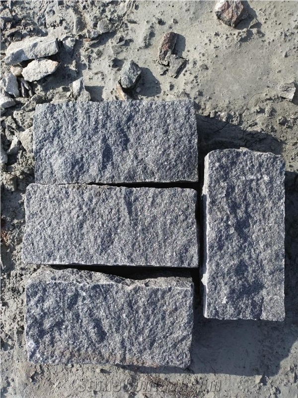 Black Granite Cobblestone