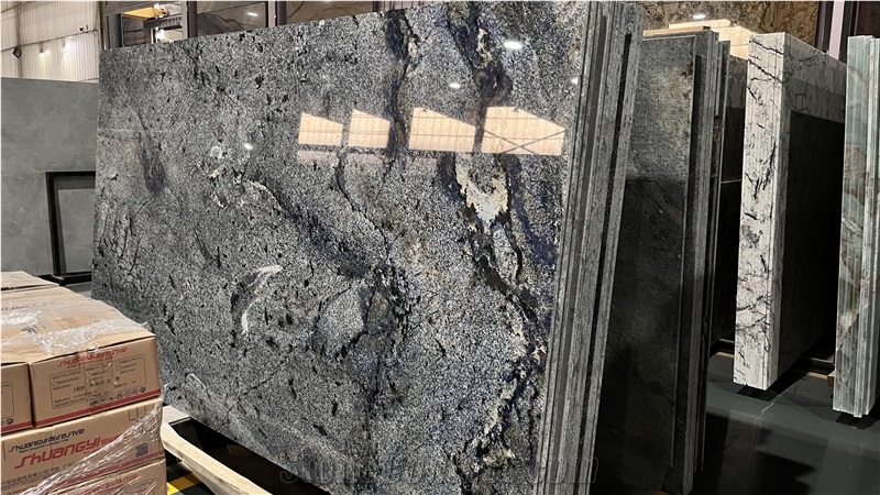 New Bahia Blue Granite Slabs Collection