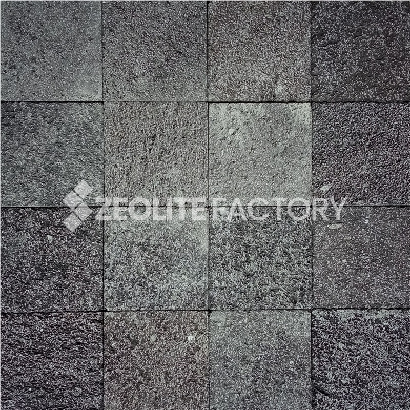 10X20cm Black Volcanic Lava Stone Tiles
