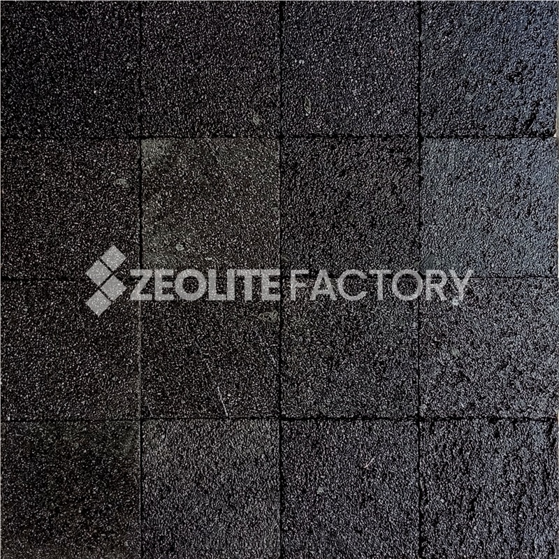 10X20cm Black Volcanic Lava Stone Tiles