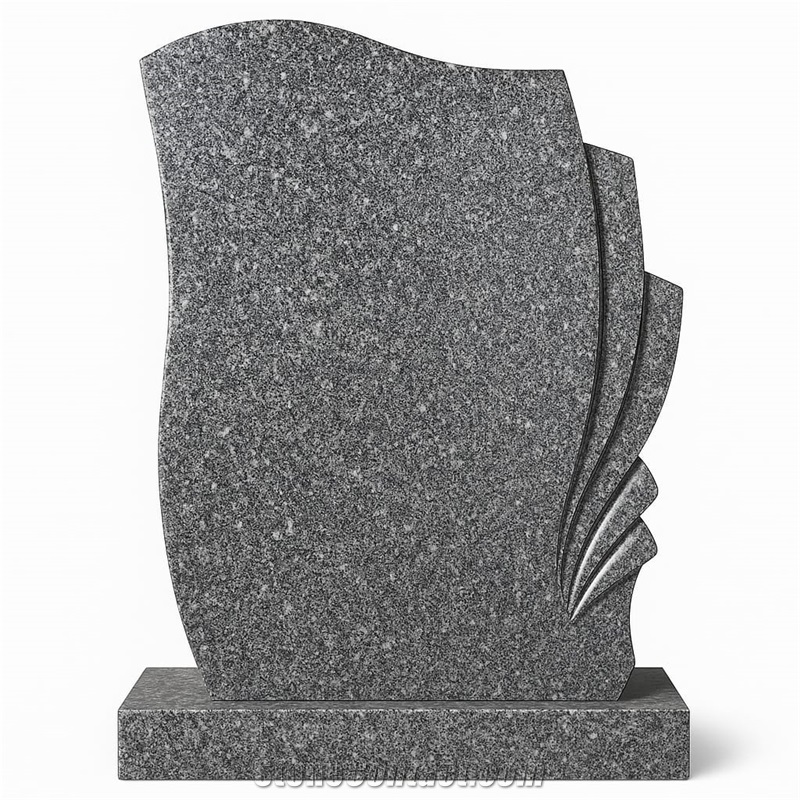 Gray Sherka Granite Headstones