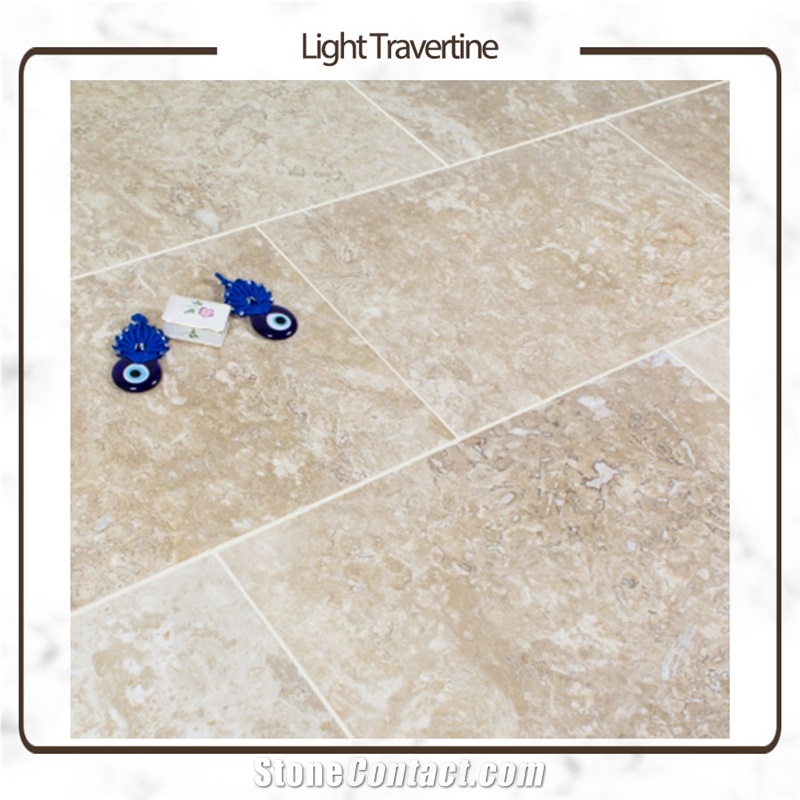 Ateshkuh Mahallat Cream Beige Travertine Tiles