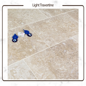 Ateshkuh Mahallat Cream Beige Travertine Tiles