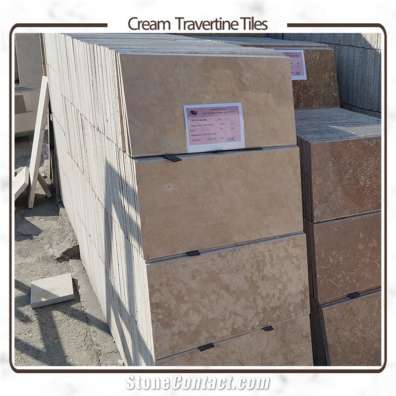 Iran Mahallat Beige Travertine Tiles