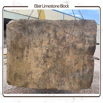 Negin Brown Elixir Limestone Blocks