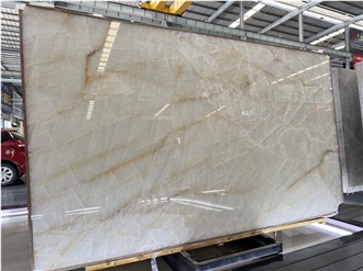 Chinese White Crystallo Quartzite Slabs