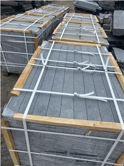 Black Granite Gabbro Paving Stone Tiles