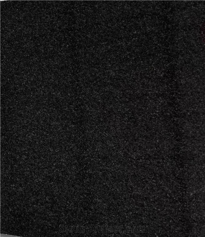 Africa Black Granite Half Slabs Deep Dark Shine Sophisticated Allure