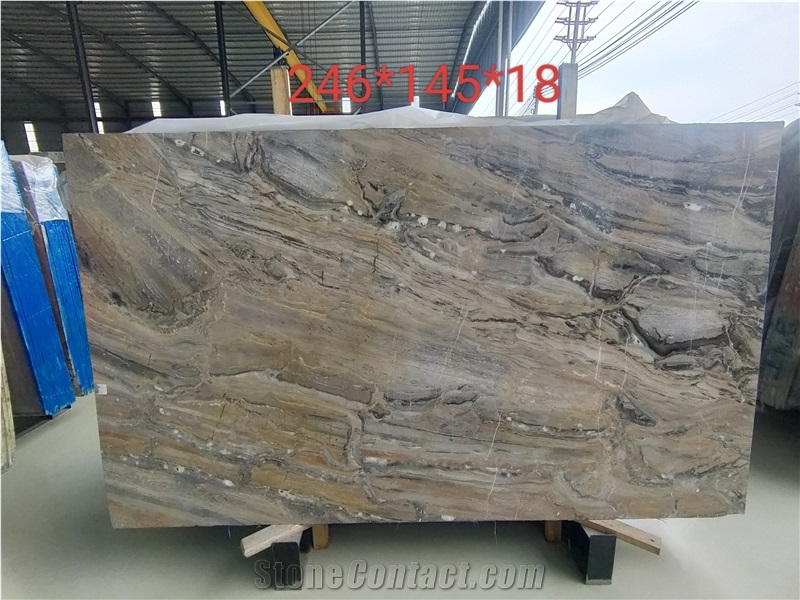 Arabescato Grigio Rosa Marble Slabs Colorful Style