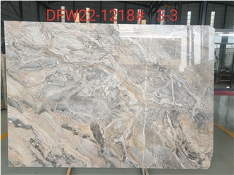 Arabescato Grigio Rosa Marble Slabs Colorful Style