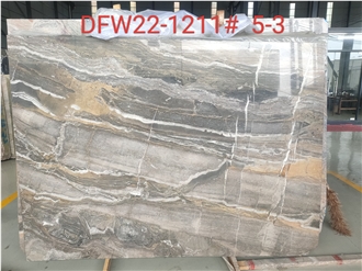 Arabescato Grigio Rosa Marble Slabs Colorful Style
