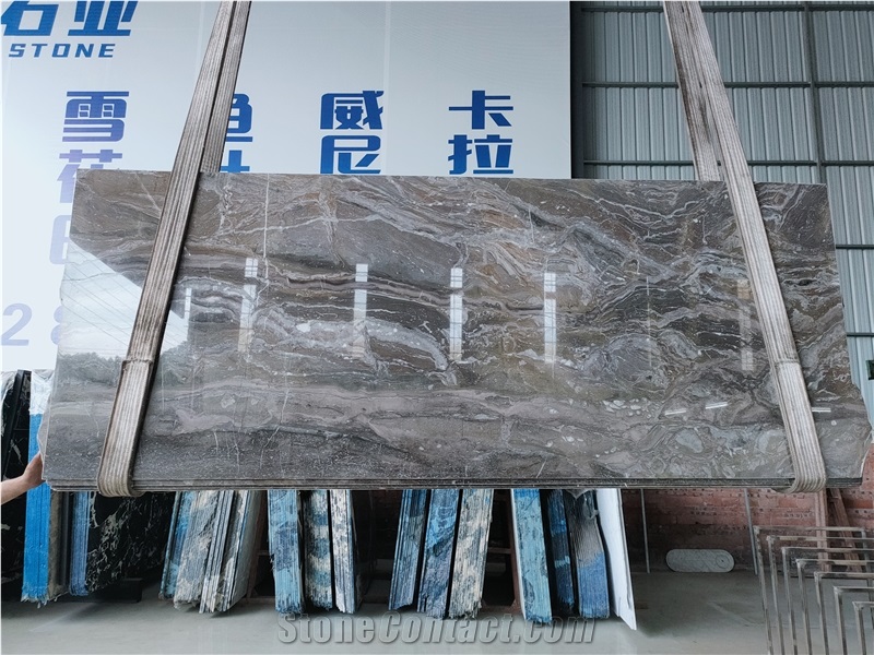 Arabescato Grigio Rosa Marble Slabs Colorful Style