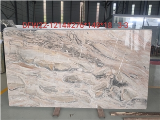 Arabescato Grigio Rosa Marble Slabs Colorful Style