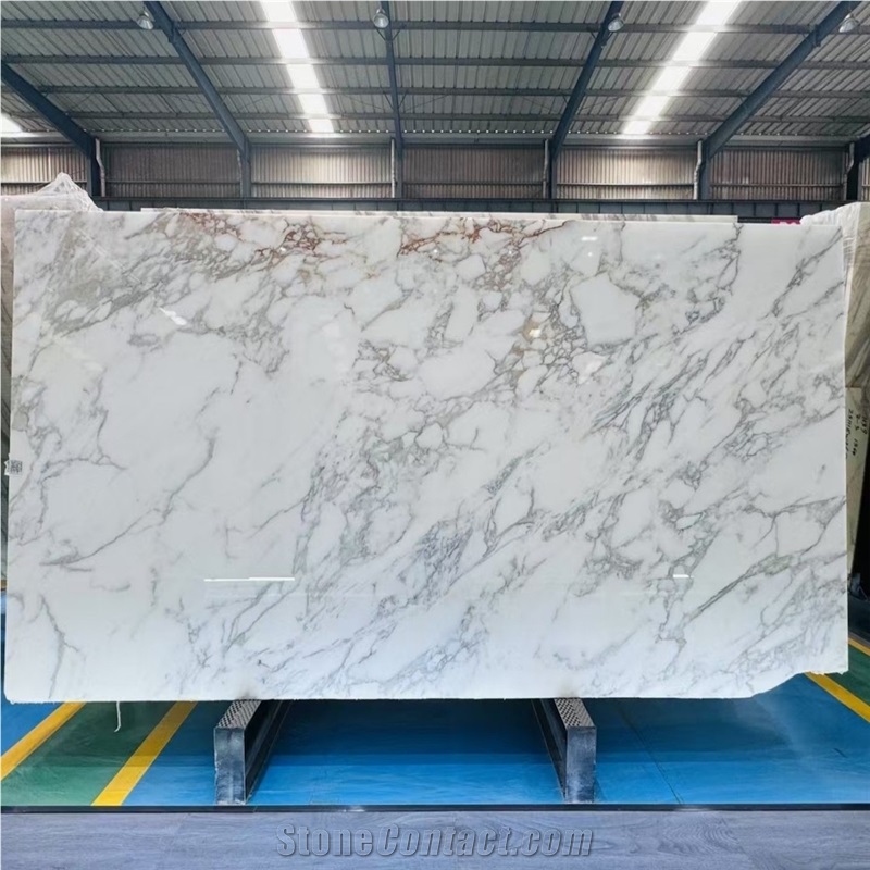Calacatta Gold Marble Slabs Lustrous Surface Opulent Feel