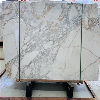 Calacatta Gold Marble Slabs Lustrous Surface Opulent Feel