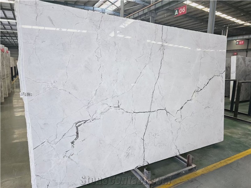 Calacatta White Marble Slabs: Luxe Veins, Timeless Elegance