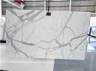 Calacatta White Marble Slabs: Luxe Veins, Timeless Elegance