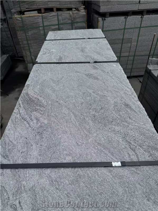Juparana Grey Granite Half Slabs Dynamic Veins Artistic Elegance