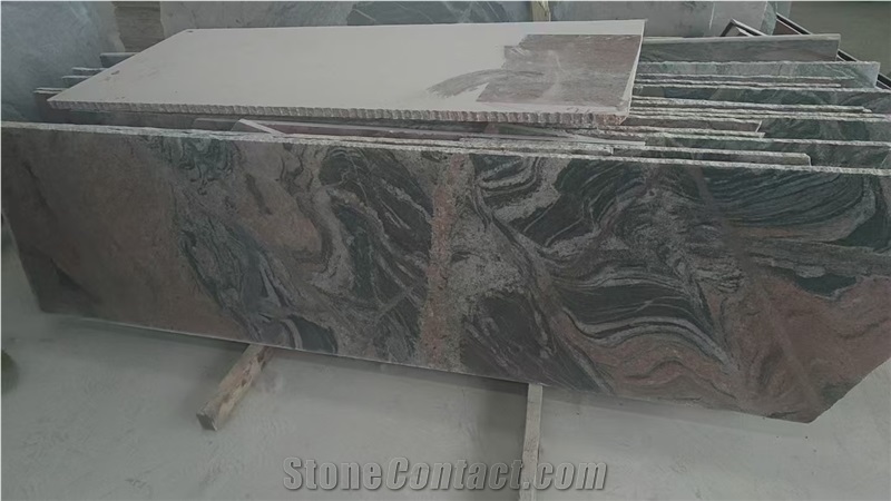 Juparana Red Granite Slabs Natural Swirl Timeless Charm