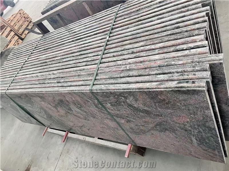 Juparana Red Granite Slabs Natural Swirl Timeless Charm