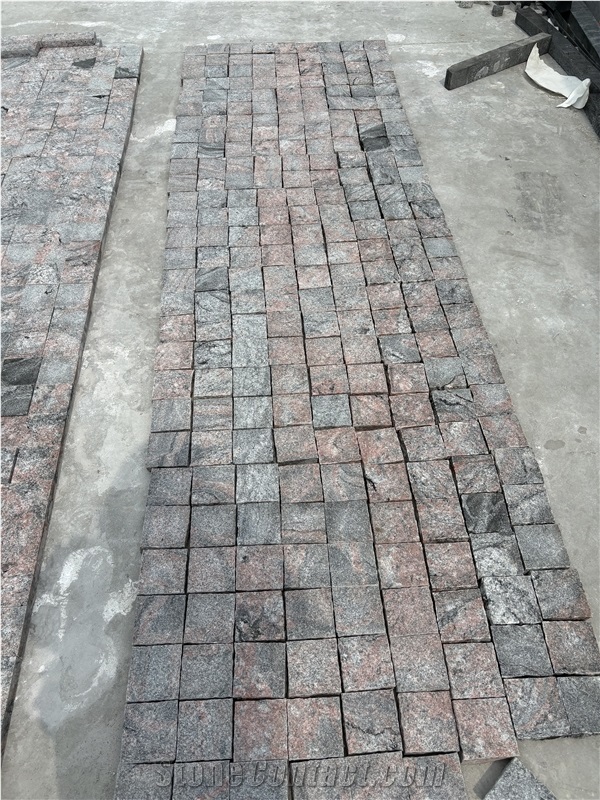 Juparana Red Granite Tiles Distinctive Vein Design Artistic Flair