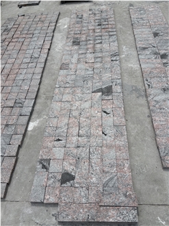 Juparana Red Granite Tiles Special-Shaped Processing