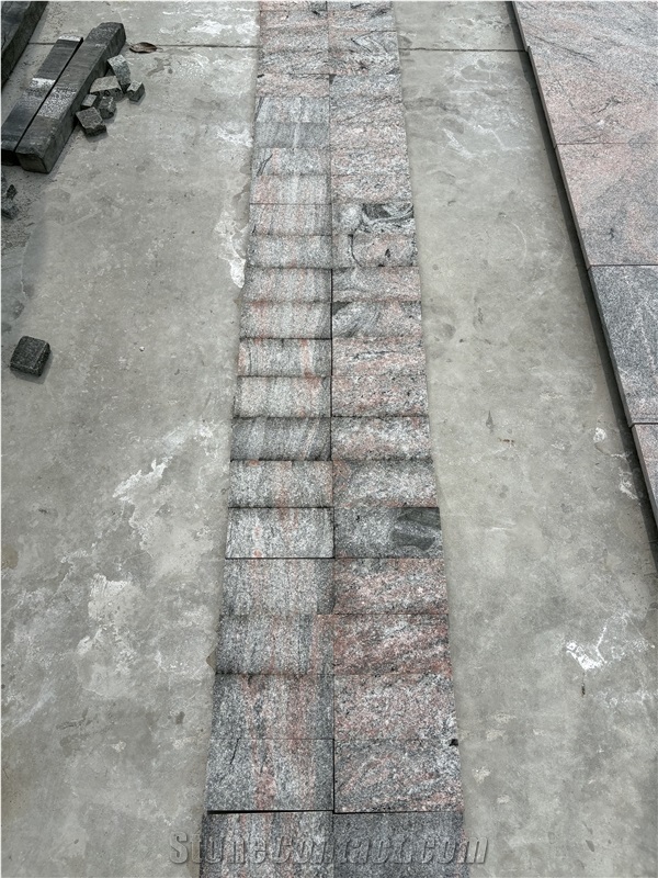 Juparana Red Granite Tiles Special-Shaped Processing