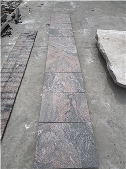 Juparana Red Granite Tiles Special-Shaped Processing