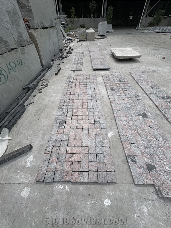 Juparana Red Granite Tiles Special-Shaped Processing