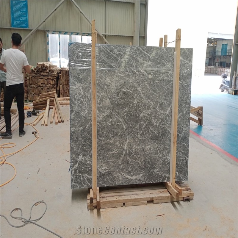 Grigio Carnico Marble Slabs Soft Sheen Modern Elegance