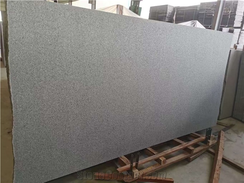 Polished G654 Granite Slabs Glossy Blackish - Grey Modern Edge