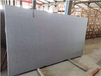 Polished G654 Granite Slabs Glossy Blackish - Grey Modern Edge