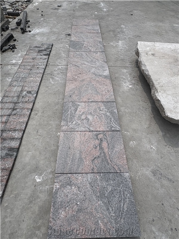 Polished Juparana Red Tiles Glossy Finish Luxe Vibe