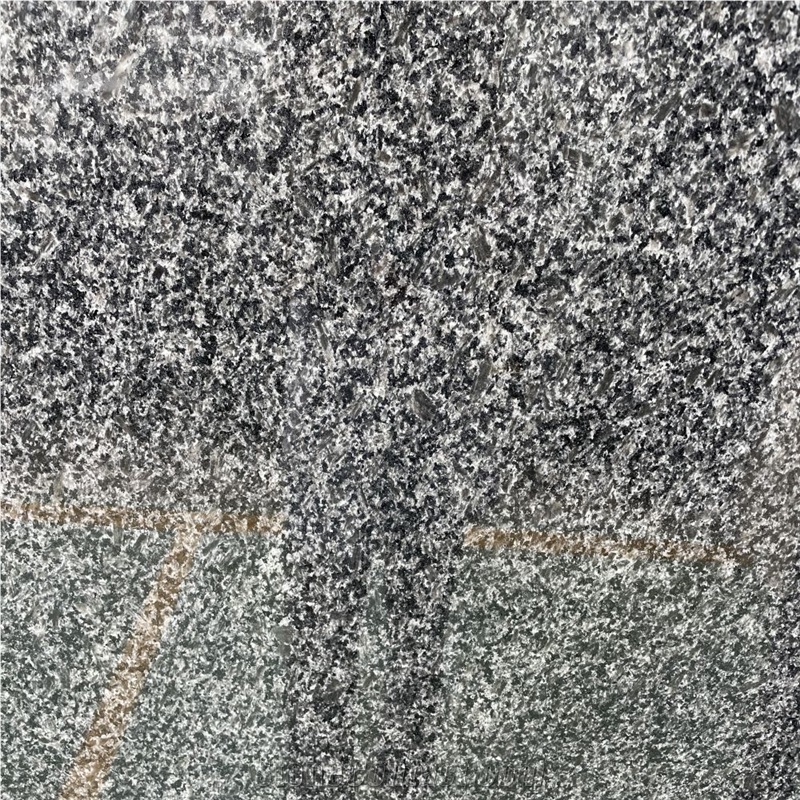 Polished Pubei Ice Flower Black Ice Granite Tiles