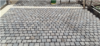 Porphyry Cobbles Pavement Setts With Dense Texture