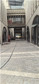 Porphyry Cobbles Pavement Setts With Dense Texture