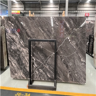 Silver Breccia Marble Showing Mottled Surfaces