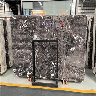 Silver Breccia Marble Showing Mottled Surfaces