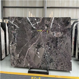 Silver Breccia Marble Showing Mottled Surfaces