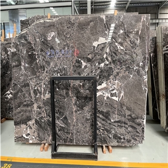 Silver Breccia Marble Showing Mottled Surfaces