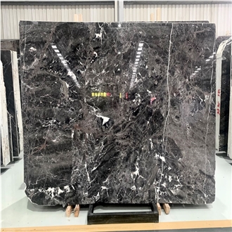 Silver Breccia Marble Slabs Subtle Silver Hues