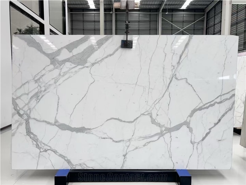 Turkey Calacatta White Marble Slabs: Stable Elegant Design