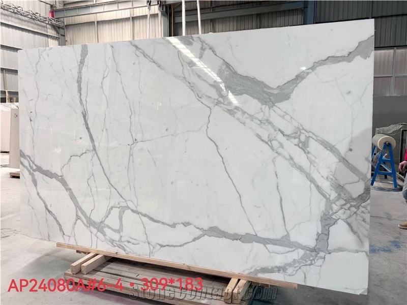 Turkey Calacatta White Marble Slabs: Stable Elegant Design