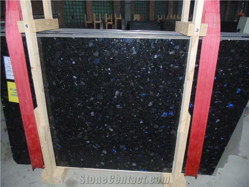 Volga Blue Granite Slabs Unique Blue Sparkles