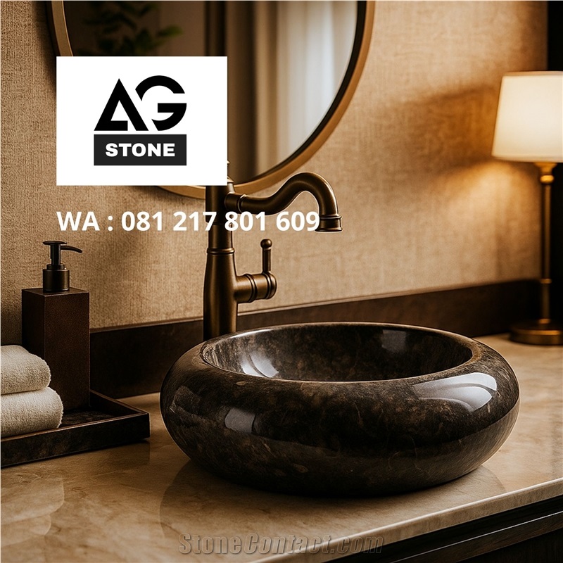 Light Beige Marble  Wash Basin
