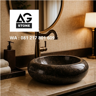 Light Beige Marble  Wash Basin