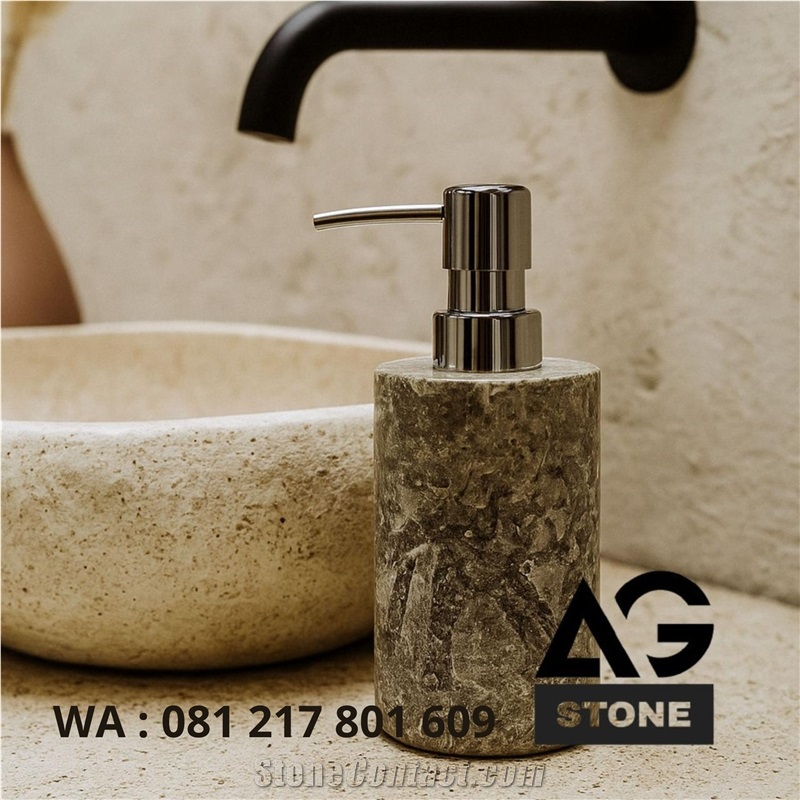 Liquid Soap Bath Accessories With Marble